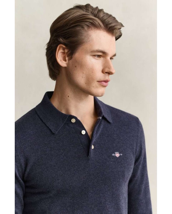 GANT MAGLIA POLO IN FINISSIMA LANA DAGNELLO