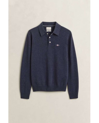 GANT MAGLIA POLO IN FINISSIMA LANA DAGNELLO