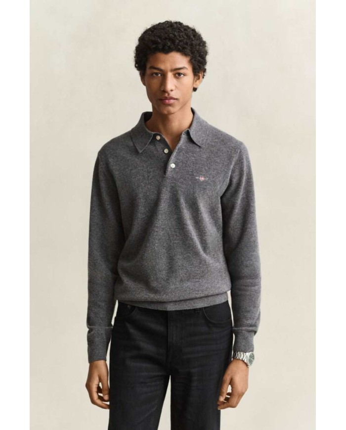 GANT MAGLIA POLO IN FINISSIMA LANA DAGNELLO