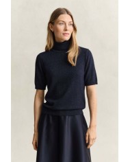 GANT MAGLIA A COLLO ALTO IN MISTO LANA EFFETTO METALLIZATO