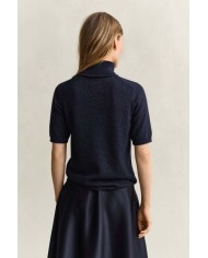 GANT MAGLIA A COLLO ALTO IN MISTO LANA EFFETTO METALLIZATO