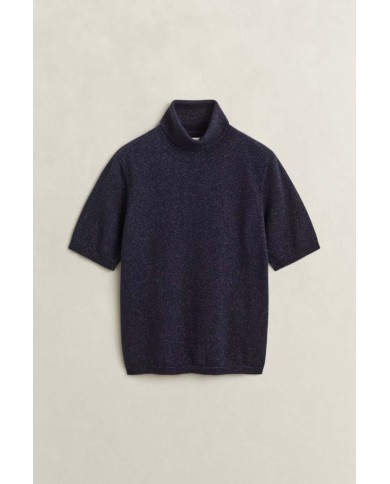 GANT MAGLIA A COLLO ALTO IN MISTO LANA EFFETTO METALLIZATO
