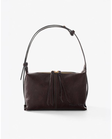 MANILA GRACE BORSA A SPALLA ORIZZONTALE CON ARRICCIATURA
