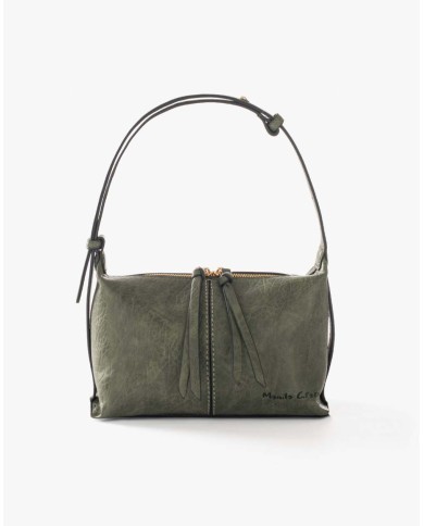 MANILA GRACE BORSA A SPALLA ORIZZONTALE CON ARRICCIATURA