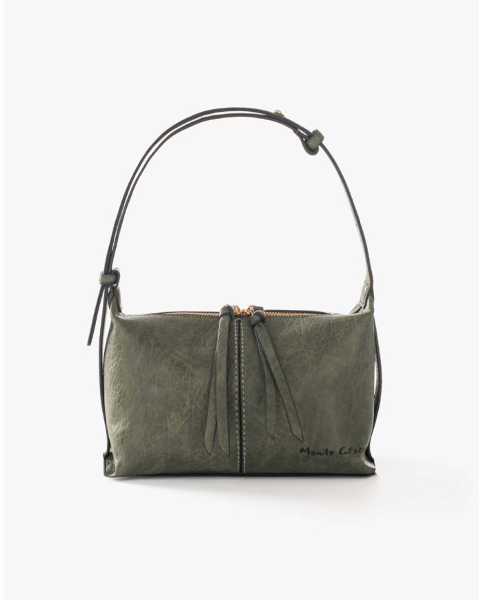 MANILA GRACE BORSA A SPALLA ORIZZONTALE CON ARRICCIATURA
