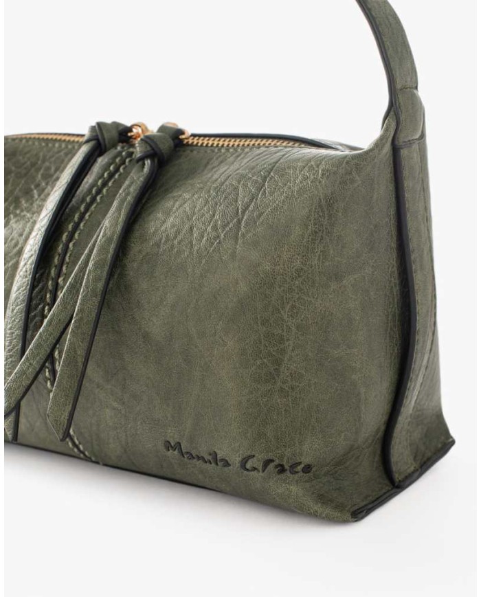 MANILA GRACE BORSA A SPALLA ORIZZONTALE CON ARRICCIATURA