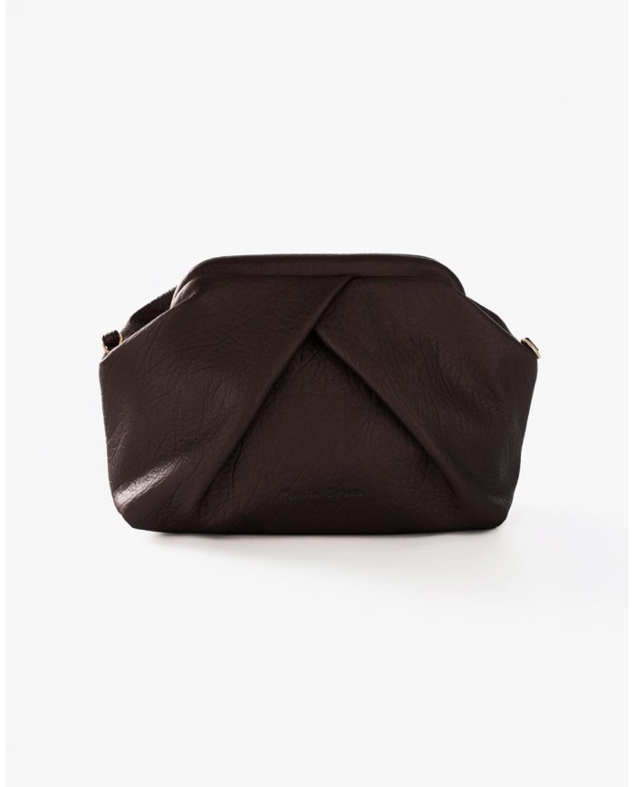 MANILA GRACE BORSA POUCH GEOMETRICA CON PIEGHE