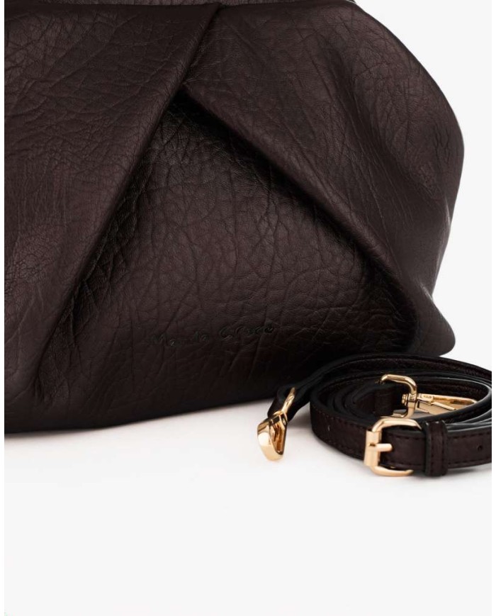 MANILA GRACE BORSA POUCH GEOMETRICA CON PIEGHE