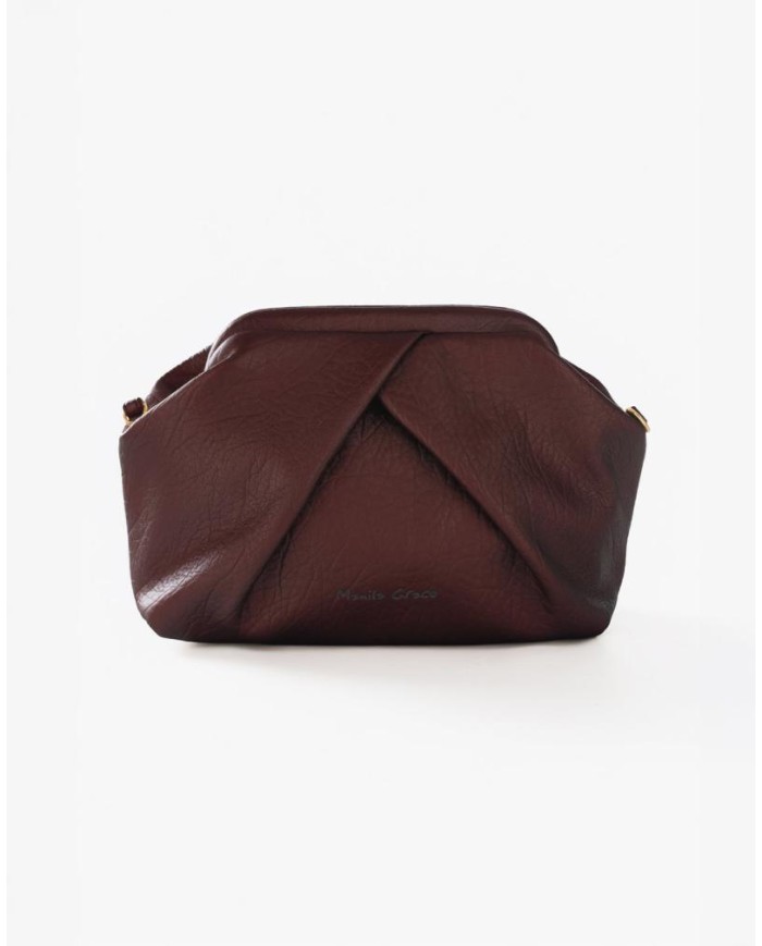 MANILA GRACE BORSA POUCH GEOMETRICA CON PIEGHE