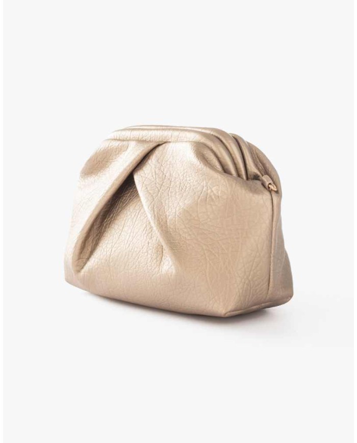 MANILA GRACE BORSA POUCH GEOMETRICA CON PIEGHE