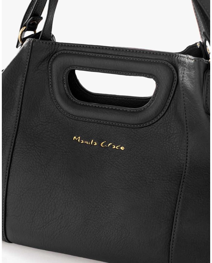 MANILA GRACE BORSA A MANO CON MANICO INTAGLIATO