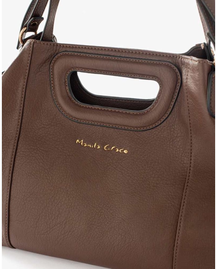 MANILA GRACE BORSA A MANO CON MANICO INTAGLIATO