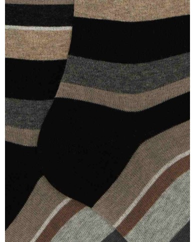 GALLO CALZE LUNGHE IN COTONE CON RIGHE MULTICOLOR