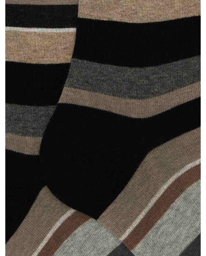 GALLO CALZE LUNGHE IN COTONE CON RIGHE MULTICOLOR