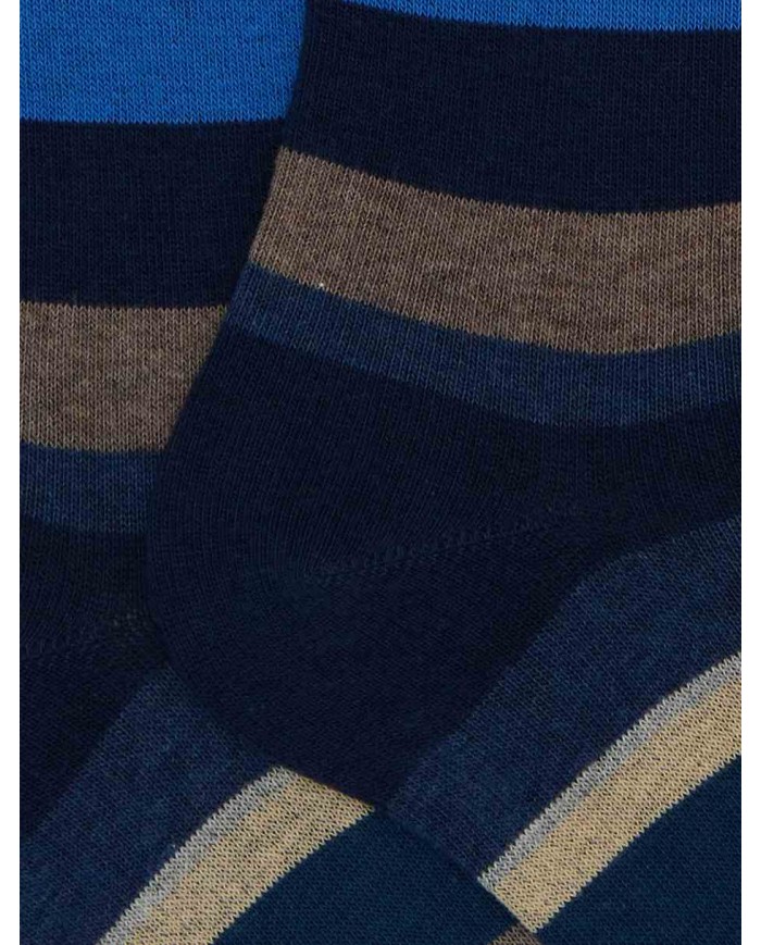 GALLO CALZE LUNGHE IN COTONE CON RIGHE MULTICOLOR