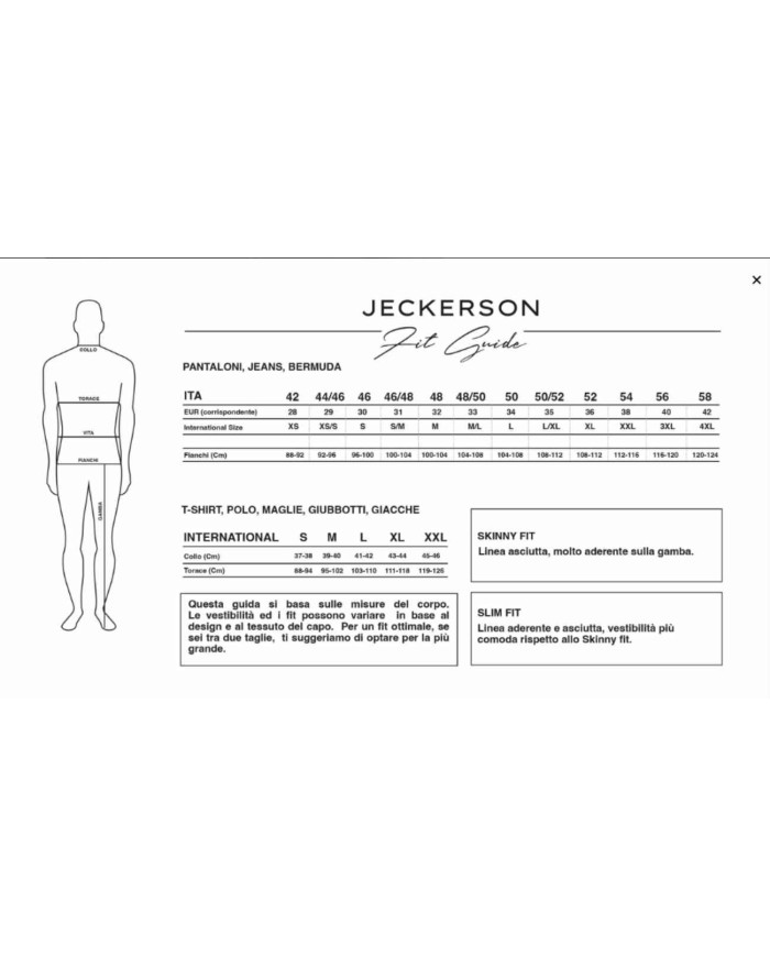 JECKERSON PANTALONE JULIUS 5 TASCHE SLIM FIT