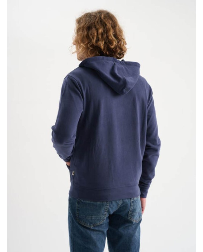 JAGGY FELPA ZIP CON CAPPUCCIO