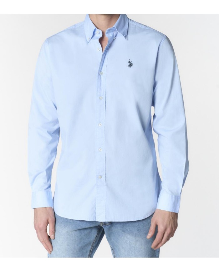U.S. POLO ASSN. CAMICIA REGULAR FIT BUTTON DOWN IN COTONE STRETCH