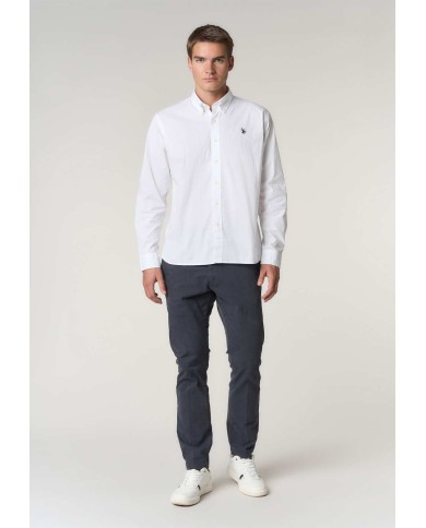 U.S. POLO ASSN. CAMICIA REGULAR FIT BUTTON DOWN IN COTONE STRETCH