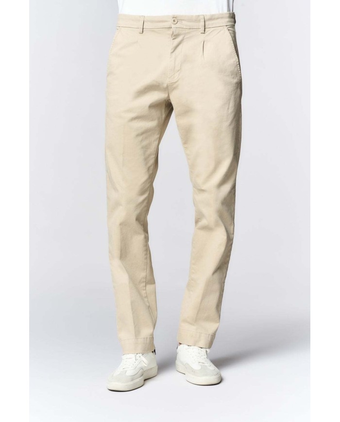 U.S. POLO ASSN. PANTALONE CHINO CON PINCES IN COTONE STRETCH