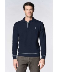 U.S. POLO ASSN. POLO SHIRT IN MAGLIA DI LANA MERINO