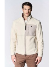 U.S. POLO ASSN. GIACCA SHERPA A COLLO ALTO CON CHIUSURA FULL ZIP