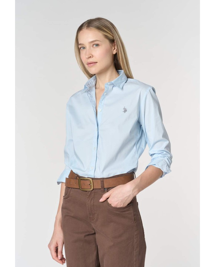 U.S. POLO ASSN. CAMICIA SLIM FIT CON RICAMO