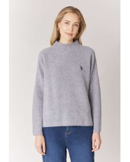 U.S. POLO ASSN. MAGLIA A COLLO ALTO IN MISTO LANA E CASHMERE