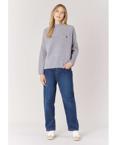 U.S. POLO ASSN. MAGLIA A COLLO ALTO IN MISTO LANA E CASHMERE