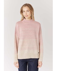 U.S. POLO ASSN. MAGLIA A COLLO ALTO CON EFFETTO SFUMATO