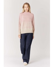U.S. POLO ASSN. MAGLIA A COLLO ALTO CON EFFETTO SFUMATO
