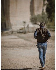 AUTHORITY GIUBBINO RUDE BOY SUEDE E TESSUTO TECNICO